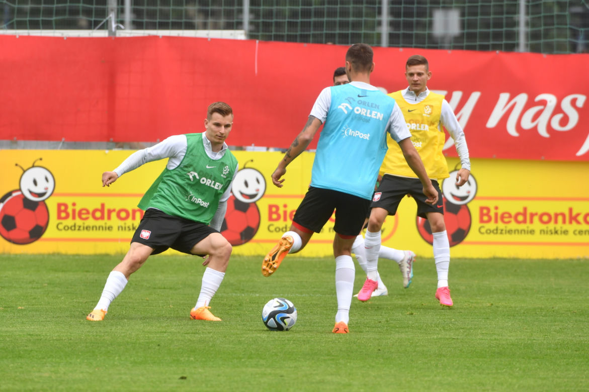 Trening piłkarskiej reprezentacji Polski