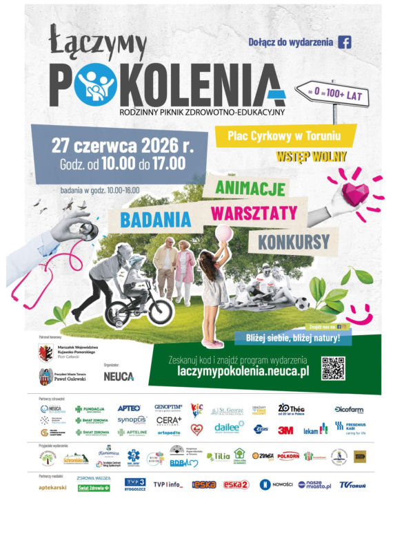 Rodzinny piknik zdrowotno-edukacyjny „Łączymy Pokolenia”
