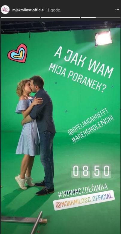 Nowa czołówka M jak miłość. Ula (Iga Krefft) i Bartek (Arkadiusz Smoleński)