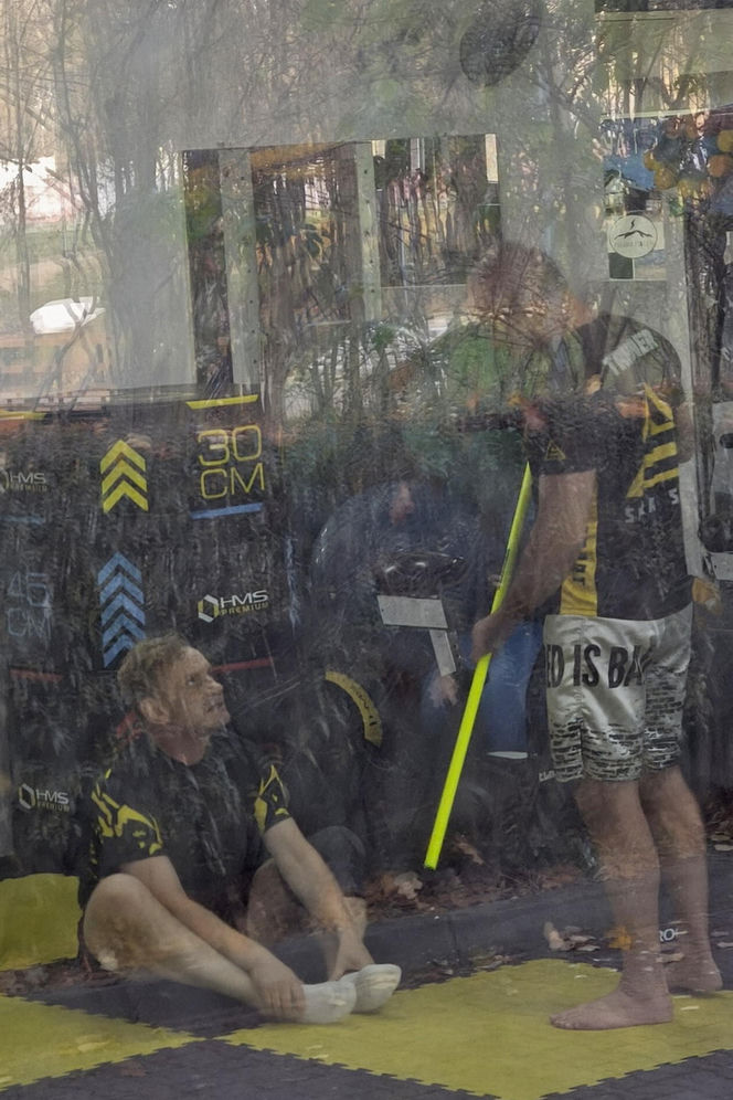 Bartosz Żukowski na siłowni