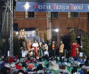 Karol i Marta Nawroccy na Orszaku Trzech Króli