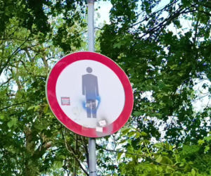 Mur między osiedlami w Szczecinie