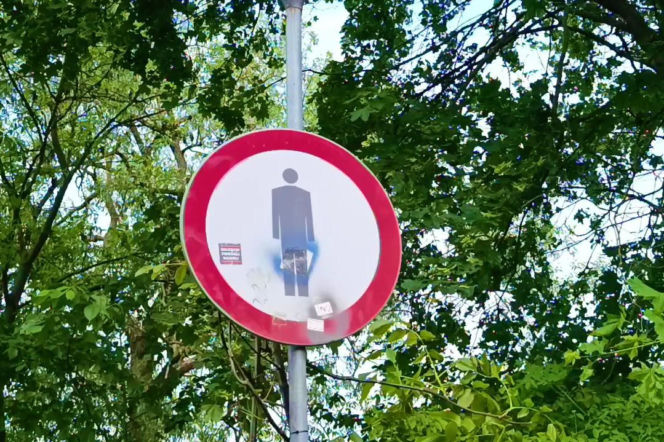 Mur między osiedlami w Szczecinie