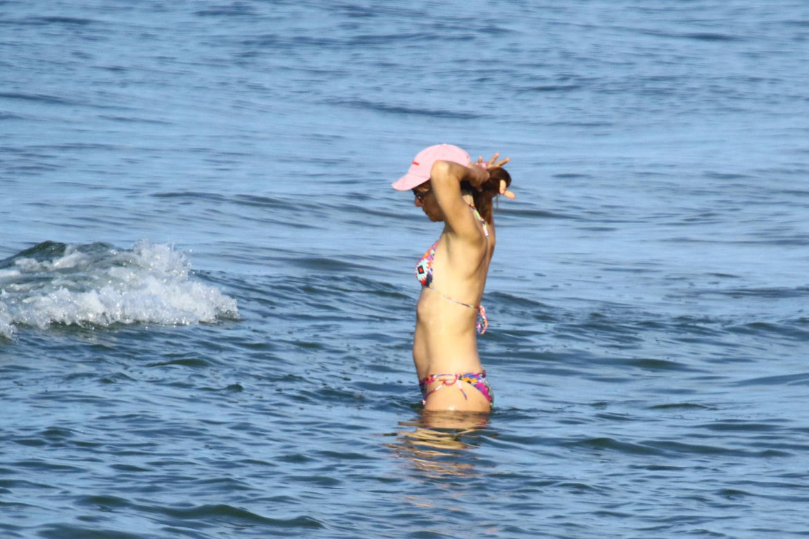 Anna Czartoryska-Niemczycka na plaży