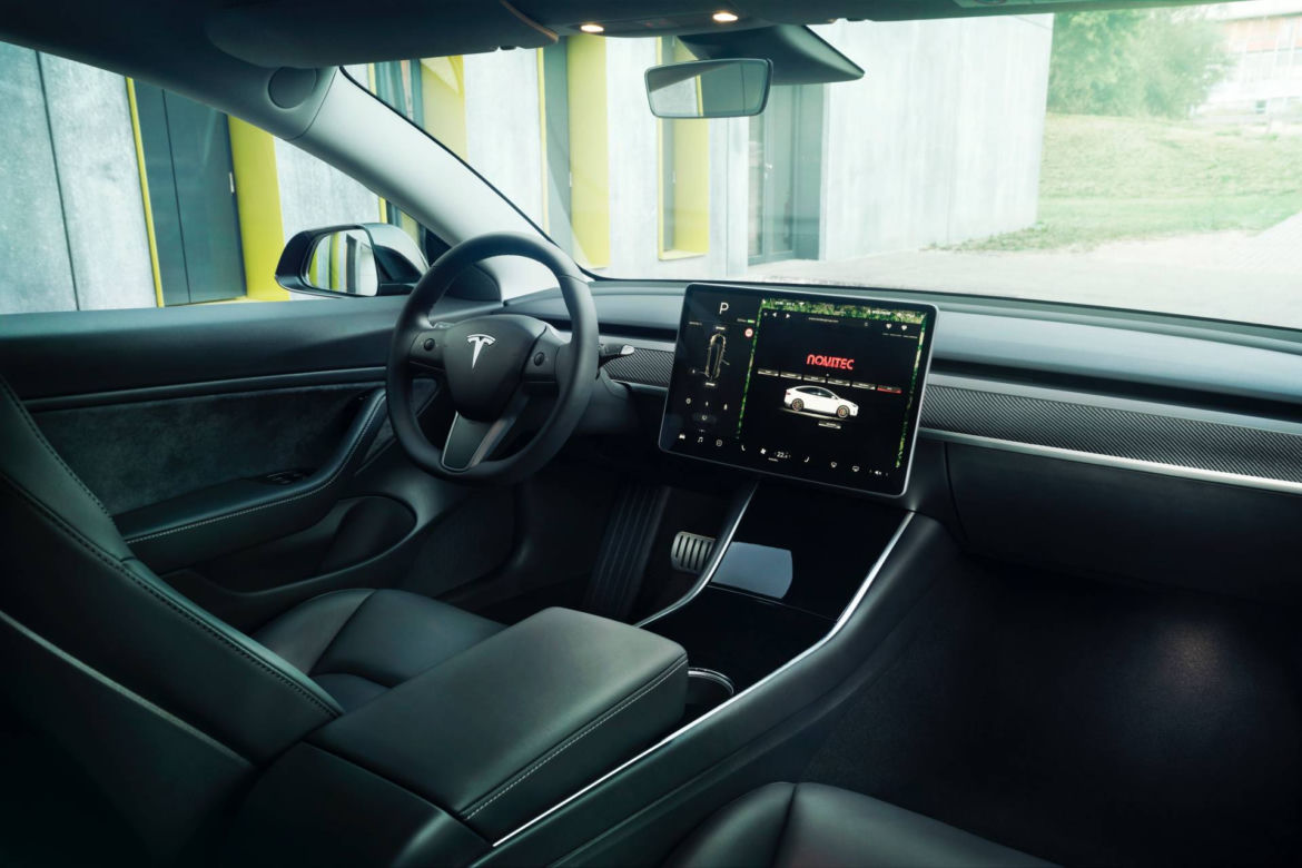 Tesla Model 3 po tuningu Novitec