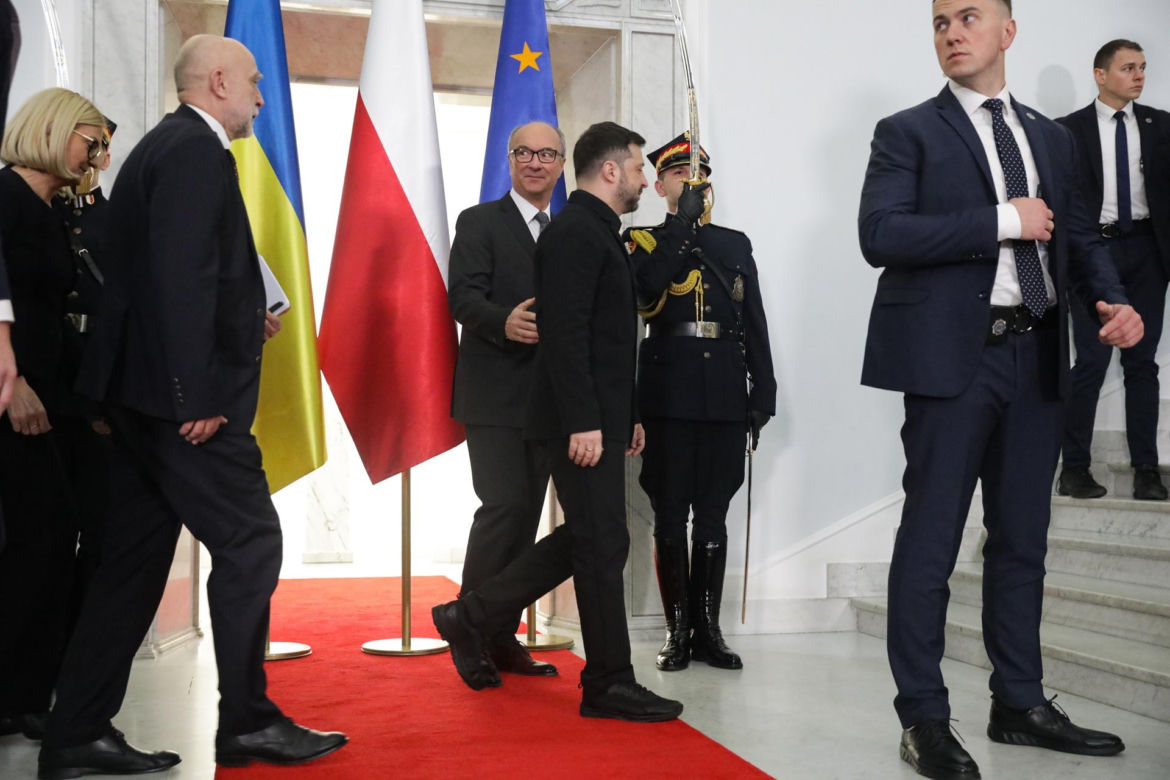 Wołodymyr Zełenski w polskim Sejmie