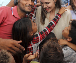 Angelina Jolie w obozie dla uchodźców w Kolumbii