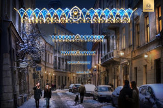 Kraków pokazał świąteczną iluminację. Gotyk przełożony na język świetlny