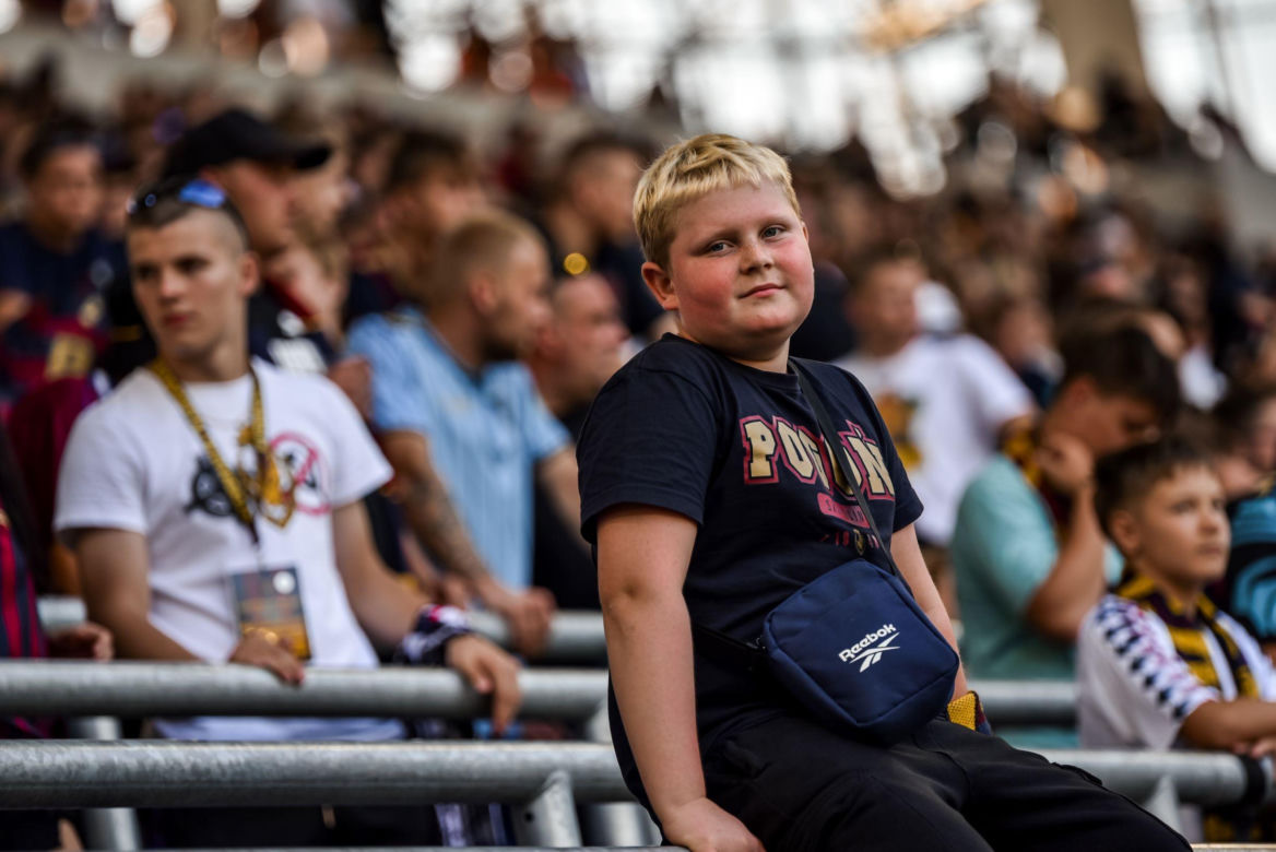 Kibice podczas meczu Pogoń Szczecin - Korona Kielce
