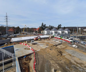 Budowa węzła Łękno - marzec 2021