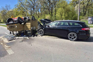 Poważnie wyglądający wypadek w Świdniku