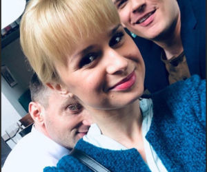M jak miłość po wakacjach 2019. Sonia (Barbara Wypych), Janek (Tomas Kollarik), Bartek (Arkadiusz Smoleński)