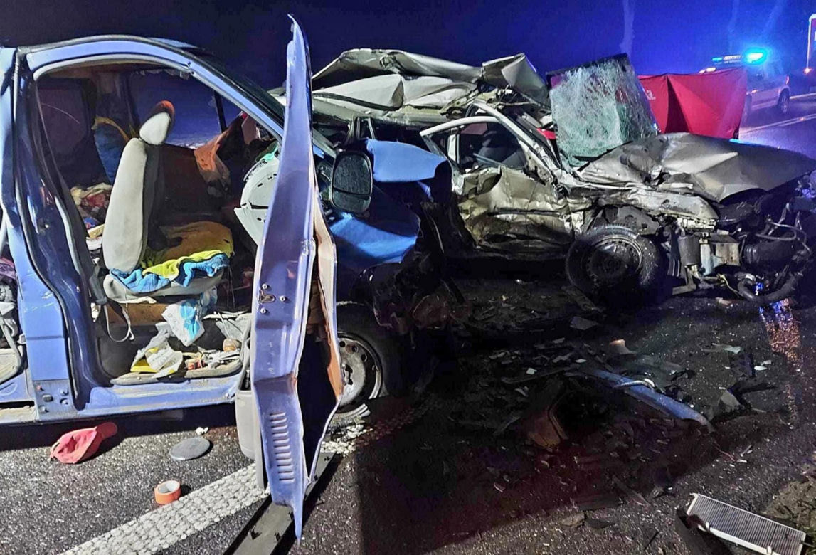 Tragedia pod Sierpcem. Nie żyje kobieta, 5 osób rannych w tym dzieci