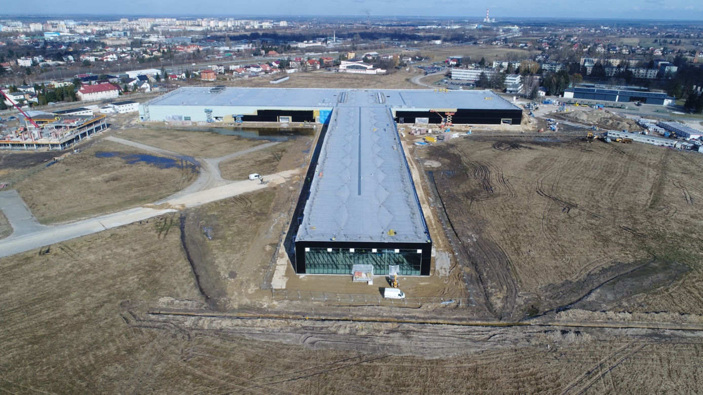 Postępy na budowie lotniska w Radomiu - marzec 2021