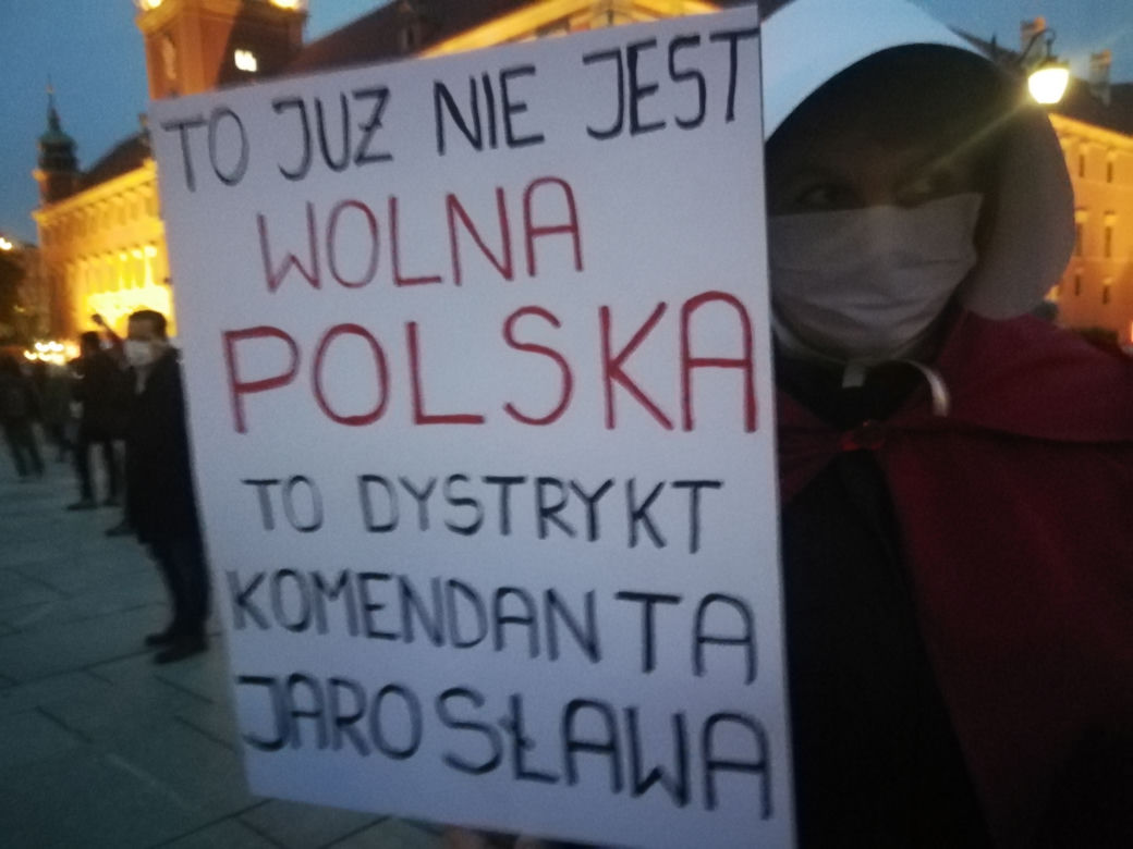 Protest kobiet w Warszawie 30.10.2020
