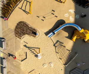 Park nad Południową Obwodnicą Warszawy w marcu 2026 r.