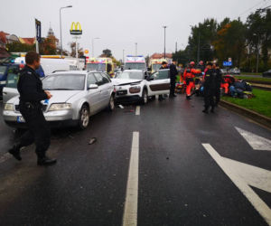 Wypadek na ul. Focha w Bydgoszczy! Wielu rannych! 