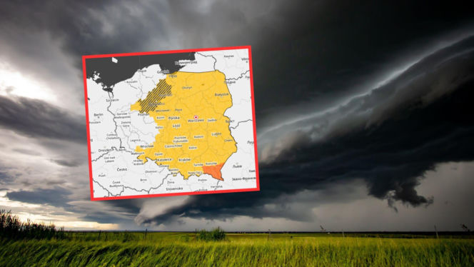  Alert IMGW! Nadciągają superkomórki burzowe