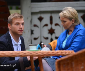 Barwy szczęścia odc. 1257. Łukasz Sadowski (Michał Rolnicki), Regina (Ewa Serwa)