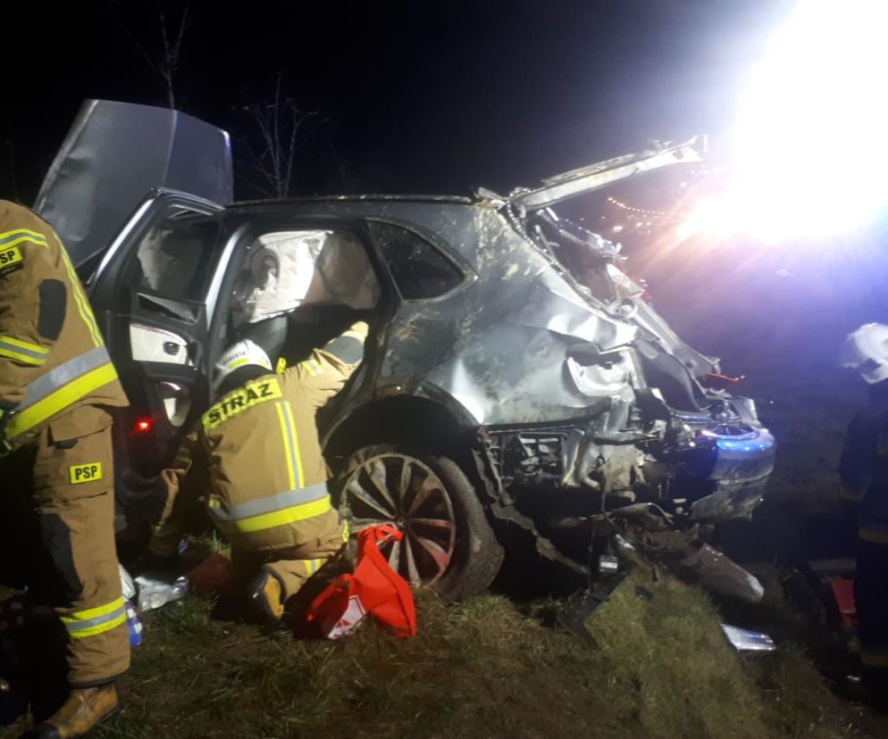 Bentley Bentayga rozbity na trasie S7