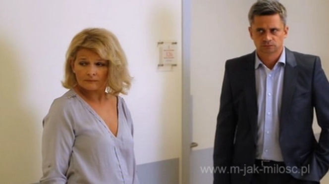 M jak miłość odc. 1030. Wiktor Żak (Piotr Grabowski), Marta (Dominika Ostałowska)