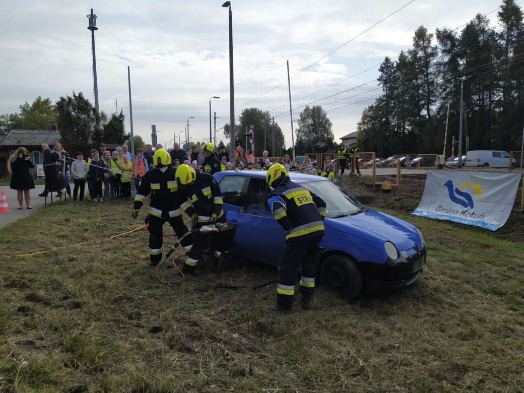 ZOBACZ ZDJĘCIA z akcji "Bezpieczny przejazd" w Koszewnicy, w gminie Kotuń - 15.09.2022