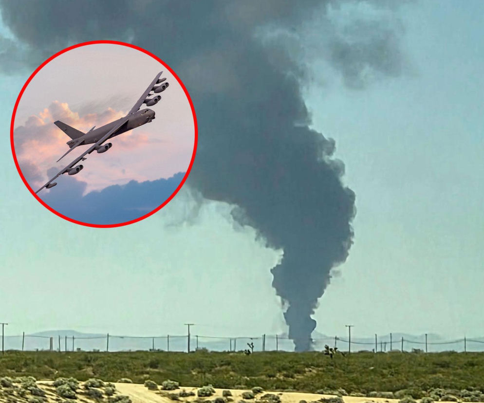 USA/ Bombowiec B-52 rozbił się w bazie lotniczej Edwards w Kalifornii, zginęło osiem osób