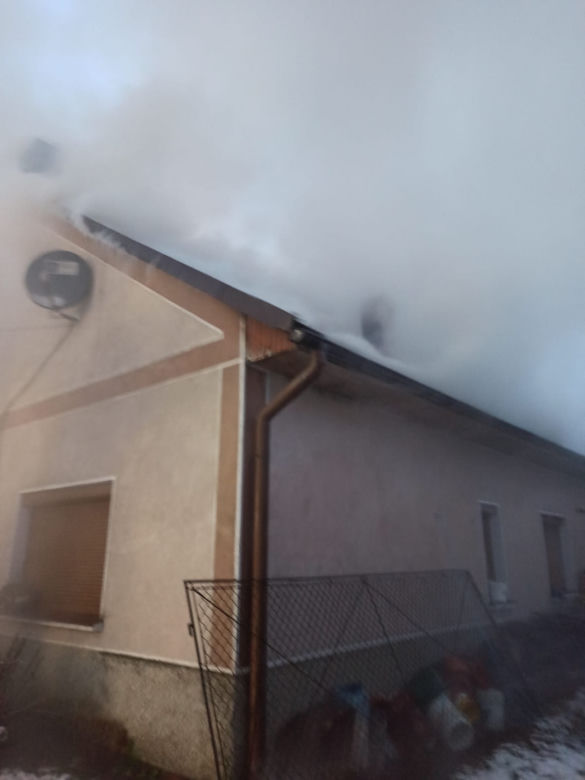 Groźny pożar w Łękawicy koło Skrzyszowa