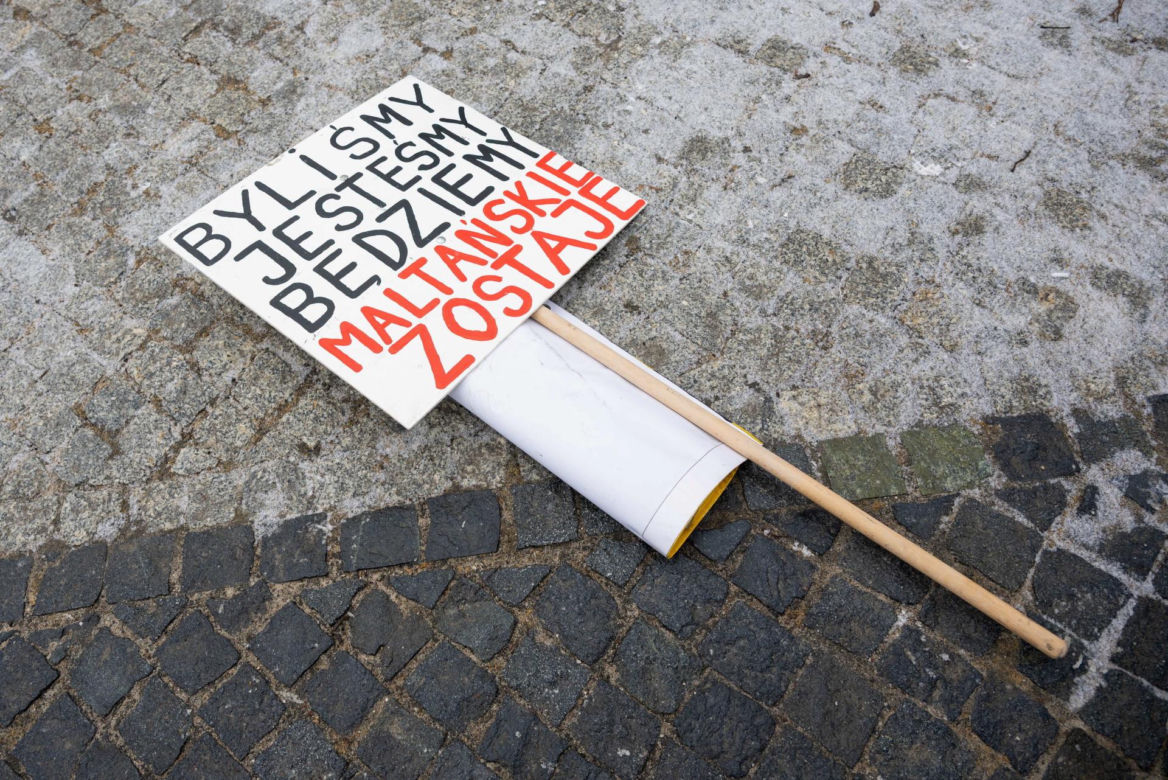 Protest mieszkańców Osiedla Maltańskiego