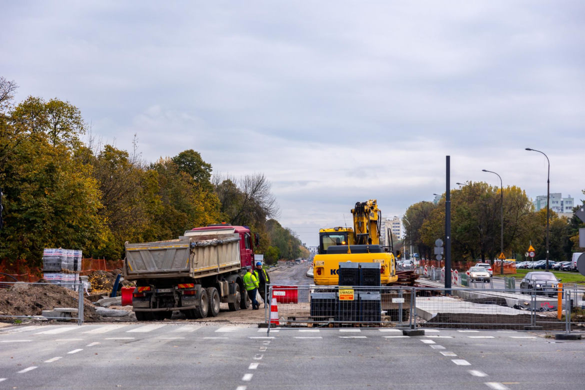 Tramwaj do Wilanowa – skrzyżowanie ul. Sobieskiego z ul. św. Bonifacego