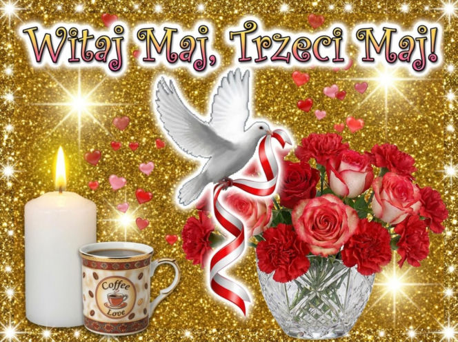 kartka na dzień dobry 3 maja