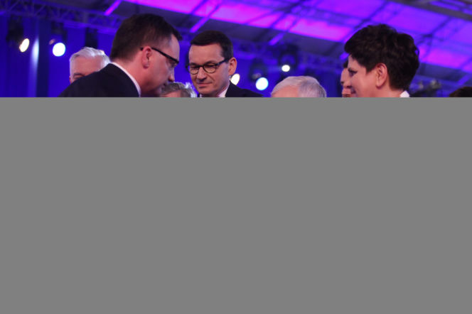  Zbigniew Ziobro , Jarosław Gowin , Mateusz Morawiecki , Jarosław Kaczyński , Beata Szydło