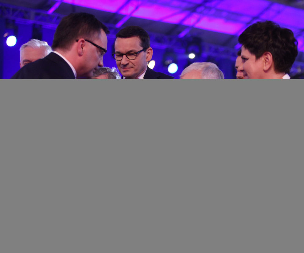  Zbigniew Ziobro , Jarosław Gowin , Mateusz Morawiecki , Jarosław Kaczyński , Beata Szydło