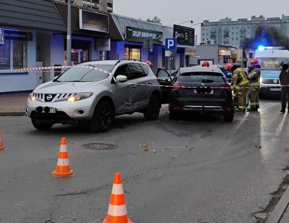 Cztery samochody zderzyły się na ul. Rynkowej w Siedlcach
