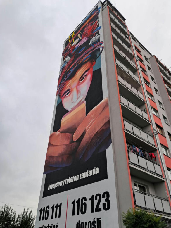 Ogromny mural w Skarżysku-Kamiennej