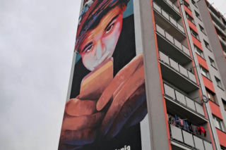 Ogromny mural w Skarżysku-Kamiennej