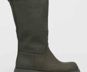 Kalosze typu biker, khaki, Answear Lab
