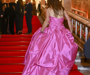 Anna Lewandowska wychodzi z Gali Mistrzów Sportu