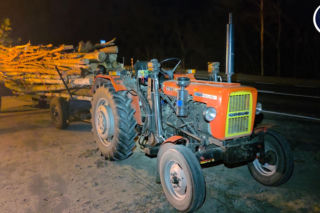 Koszmar na DK 50. 11-latka nie żyje. W auto wbiło się drzewo z ciągnika