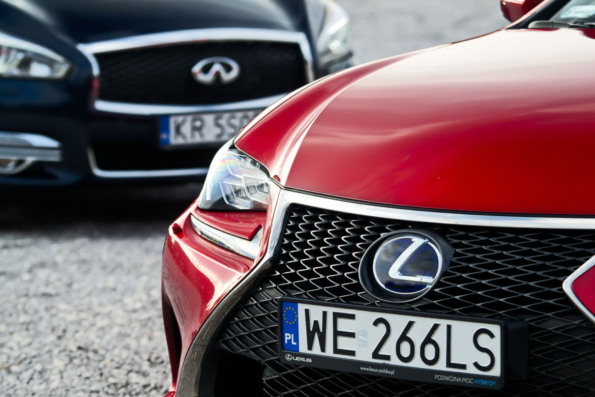 Infiniti Q70h Premium Tech & Lexus RC 300h F Sport