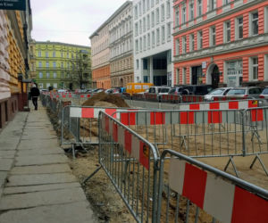 Przebudowa ulic w centrum Szczecina - marzec 2021