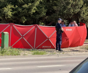 Na środku ulicy rozłożyli parawan. Nie żyje mężczyzna