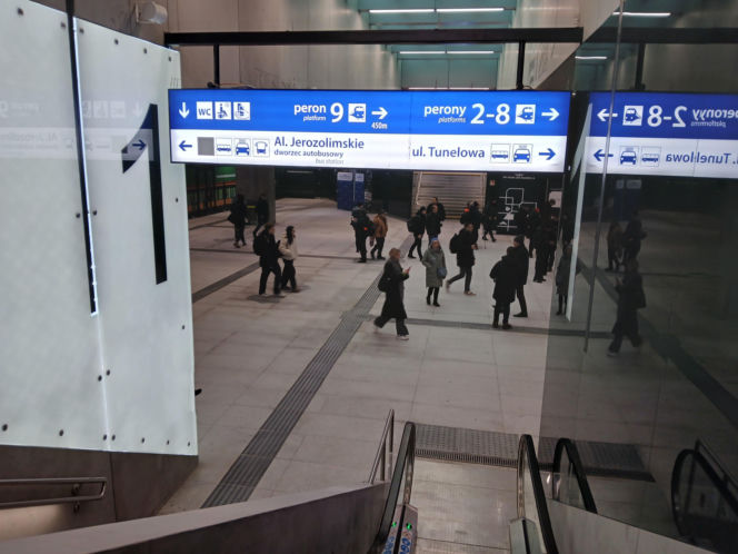 Dworzec kolejowy Warszawa Zachodnia po otwarciu