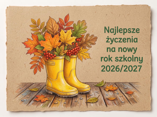kartka na rozpoczęcie roku szkolnego