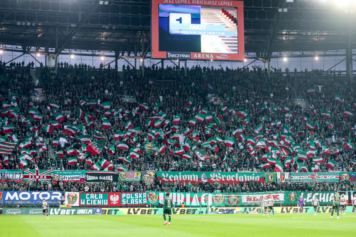 Śląsk Wrocław - Lech Poznań: Zdjęcia kibiców i zawodników z meczu 10. kolejki sezonu 2026/27 PKO BP Ekstraklasy
