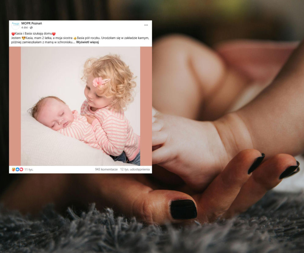 Dwuletnia Kasia i półroczna Basia szukają domu. „Nie mamy dokąd pójść”