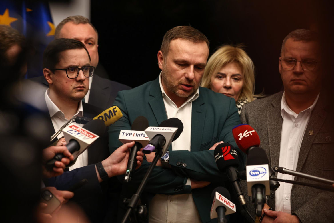Górnicy opuszczają Kopalnię Węgla Kamiennego Silesia w Czechowicach-Dziedzicach