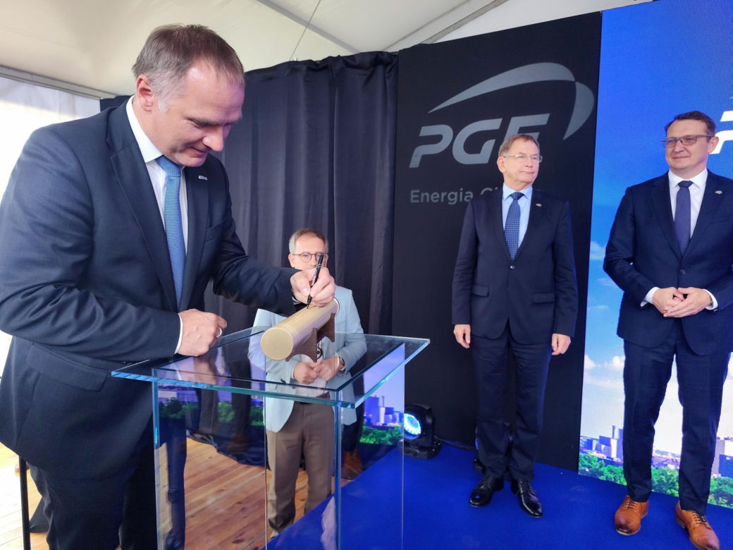 Wmurowanie kamienia węgielnego pod budowę nowego źródła ciepła dla Krakowa