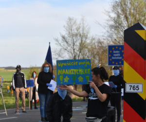 Protest na granicy polsko-niemieckiej w Rosówku