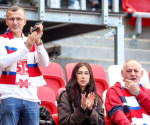 Zdjęcia kibiców i zawodników z derbów Górnego Śląska